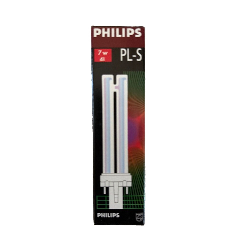Lot Of (4) Philips 7W 41 PL-S Compact Fluorescent Lamp Light Bulbs New